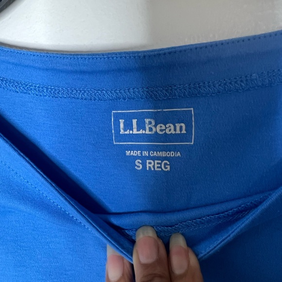 L.L. Bean Women's Vibrant Blue 3/4 Sleeve Tee size small - Picture 2 of 6